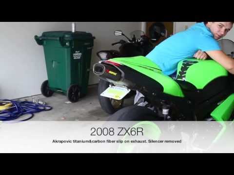 how to remove zx6r exhaust