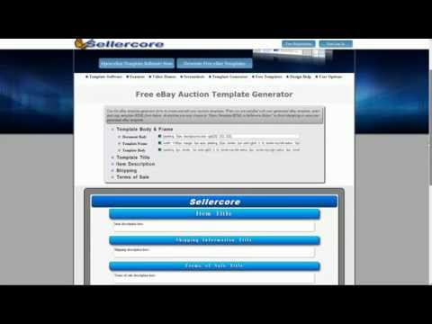 how to html ebay template