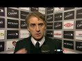 Roberto Mancini and Steven Gerrard Interview after League Cup First leg on 11.01.12