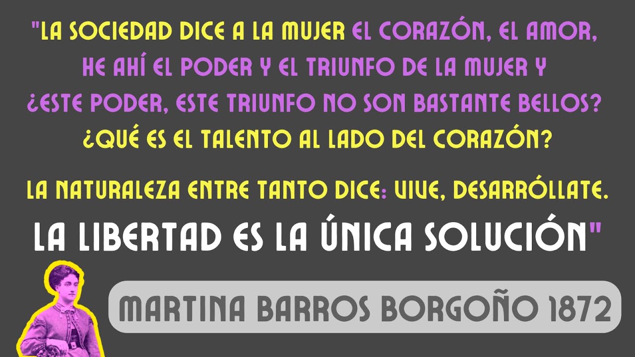 Martina Barros Borgoño Mujer Pionera del Feminismo Liberal en Chile