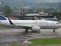 Toncontin Wet Runway Take Off.