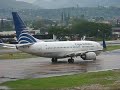 Toncontin Wet Runway Take Off. Toncontin Wet Runway Take Off.