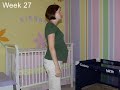 Time Lapse Video of Jennifer's first pregnancy with the changing nursery in the background. The video shows from 4 weeks to about 32 weeks of pregnancy. We had to end it early do to bed rest and then an early delivery.