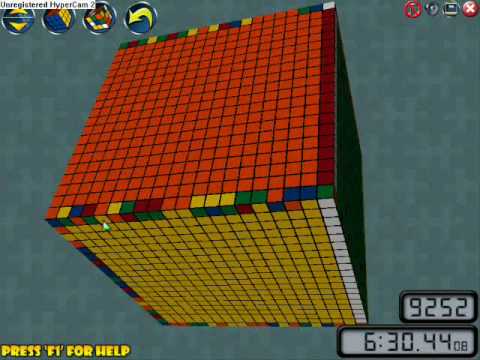 Rubik's cube 20x20 solve pt. 2
