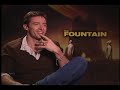 HUGH JACKMAN DRAINED BY THE FOUNTAIN