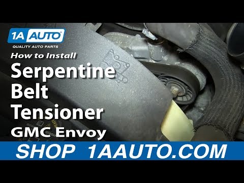 How To Install Replace Serpentine Belt Tensioner 2002-09 V8 GMC Envoy and XL