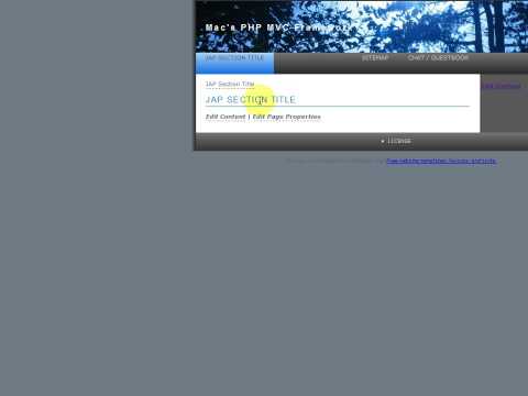 Mac's PHP MVC Framework - Tutorial #2 - Sample Site Walkth