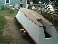 Working on the Bottom of the Boat Aug