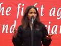 halle berry giving opening speech at the revlon run/walk 2008