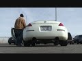 2003 350Z test pipes on stock and Injen exhaust