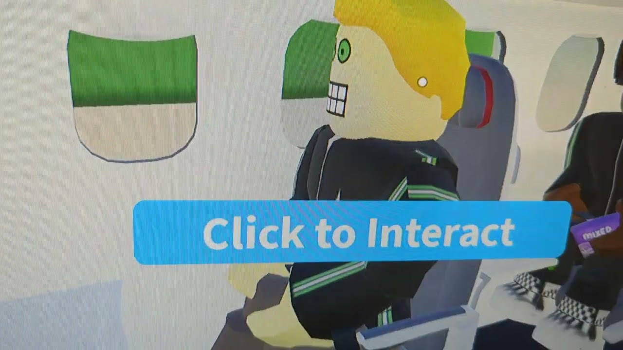 Cabin crew simulator flying to London