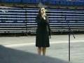 Brandi Kalinowski singing Canadian & American Anthems