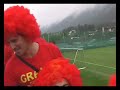 Trescientos aficionados españoles presencian el entrenamient
