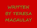 REMEMBER WRITTEN BY TERESA MACAULAY in memory of Tom Crutchley