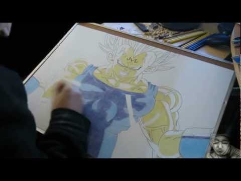 how to draw dragon ball z majin vegeta