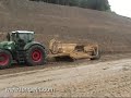 Fendt Traktoren auf der Autobahnbaustelle