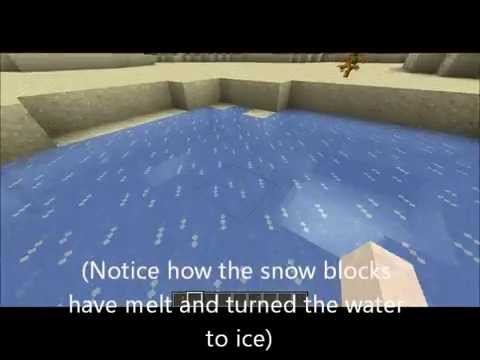 how to harvest ice in minecraft pe