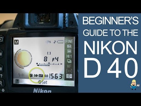 how to adjust the f stop on a nikon d40