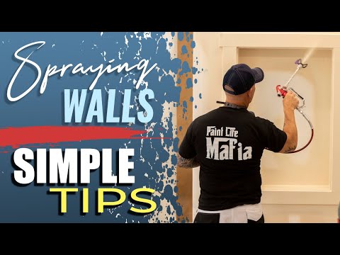 airless spray - How to spray interior walls with an airless sprayer. A good technique for painting walls fast. B&K Painting offers high quality painting at affordable prices...