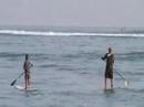 bernd roediger sup at hookipa, lanes, and kanaha.  early may 2008, nice spring swell brings out the stand up boards.  bernd is totally hooked on this great sport!