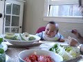 G2 eating lunch -  7 months