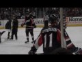 Fisher Facing Off in the Ottawa Senators Game - November 21, 2009