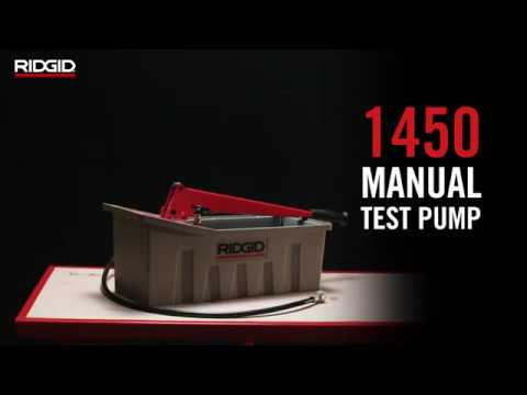 RIDGID 1450 Manual Pressure Test Pump