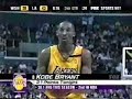 Kobe Bryant 42 points at half vs Jordan (55 total) 2002-03