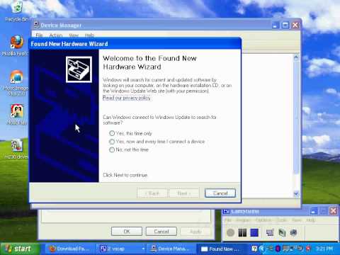 how to install camera in windows xp