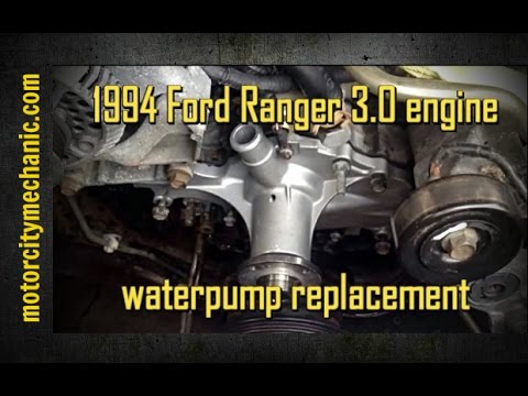 (#39) 1994 Ford Ranger 3.0 liter engine water pump replacement