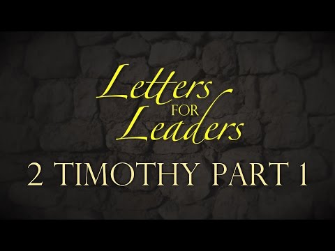 “Letters For Leaders” Part 8 – Pastor Raymond Woodward