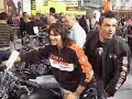 Rockgruppe Gotthard am Harleystand