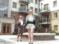 Black & White Mini Skirt Ensemble by Zara