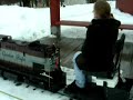 A winter miniature train ride at Exporail.wmv