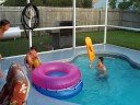 Rob does a head first dive. Do not try this at home unless you have a good reason palley!