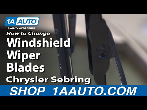 How To Change replace Windshield Wiper Blades 2001-06 Chrysler Sebring Dodge Stratus