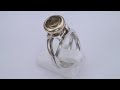 Lime Citrine Gold SIlver Diamond Ring - John D. Dyer Citrine Stone Ring Lime Citrine Gold SIlver Diamond Ring - John D. Dyer Citrine Stone Ring