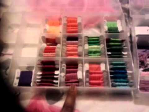 how to organize embroidery floss