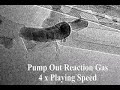 The catalyst (iron nanoparticle) eats a carbon nanotube when we pumped out the reaction gas during the growth process. Reference: In Situ TEM Observation of the Gasification and Growth of Carbon Nanotubes Using Iron Catalysts. Nano Research 4, 767--779 (2011).