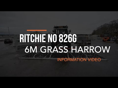 RITCHIE 6M HYDRAULIC HARROW video