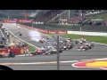 Formule1 crash in La Source Spa francorchamps 2011