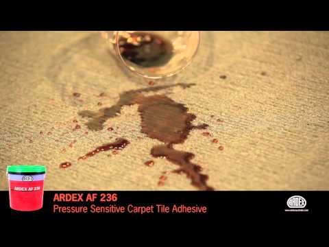 ARDEX AF 236 - Pressure Sensitive Carpet Tile Adhesive - Semi-permanent Carpet Tile Application