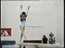 Lavinia Milosovici -1990 Romania vs Spain Compulsories -Beam Manele-Gratis.net