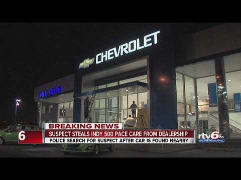 Dude Steals Indy 500 Car By Driving It Thru Window