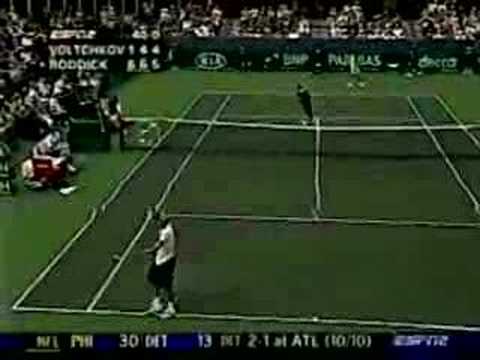 Roddick y el servicio m&aacute;s r&aacute;pido de la historia del tenis