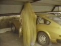 Cindy gets in her car.... blonde car!
