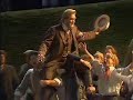 a scene from the first act of janacek's first major success. in czech the opera is called jej� pastorky?a (her stepdaughter, a title that actually includes the two female protagonists, without naming either) jen?fa is in many ways a czech verismo opera. set in a rustic village, like smetana's bartered bride, the boy loves girl story goes horribly wrong turning into a tragedy of unwanted pregnancy, violence and mutilation, social hypocrisy and infanticide, though in some ways it has a happy end in so much as jen?fa and laca pick up the pieces of their shattered lives and vow to make a fresh start together. 

in this scene, ?teva arrives, drunk because he has been celebrating the fact that he was not conscripted. though jen?fa is happy because they will now be able to marry, she is angry because of his drinking. ?teva starts throwing his money around amid the general good cheer and dancing when jen?fa's step mother kostelni?ka appears; her stern figure is enough to bring the celebrations to a sudden halt. she is angered by ?teva's behaviour, which reminds her of his father (with whom she had an unhappy love story many years before), she fears ?teva will not be a good husband to jen?fa since he shows the same lack of moral fibre. she refuses to give her consent to their marriage unless ?teva can prove himself worthy over the following year. jen?fa is distraught (her step-mother doesn't know she is pregnant and needs to marry before the fact becomes noticeable), only the old grandmother dares to defend ?teva but to no avail. kostelni?ka orders the company to disband. only laca is satisfied, he loves jen?fa and is deeply jealous. 


roberta alexander (jenufa)
mark baker (steva)
anja silja (kostelnicka)
philip langridge (laca) 1989