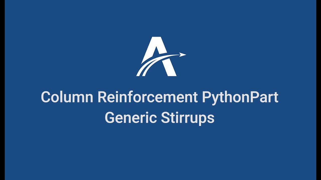 11. Generic Stirrups | Column Reinforcement Python Part in ALLPLAN