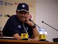 Josip Visnjic , rueda de prensa ante el Uni. Josip Visnjic , rueda de prensa ante el Uni.