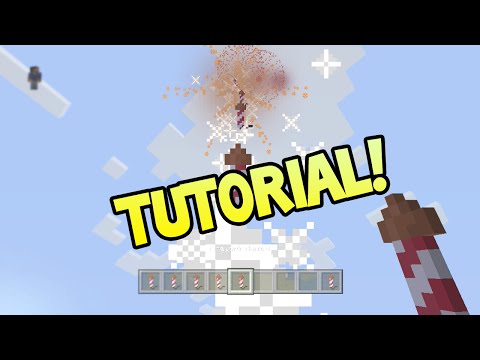 how to use fireworks in minecraft